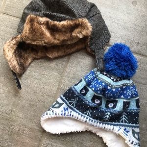 Baby boy winter hats - Northface & Old Navy